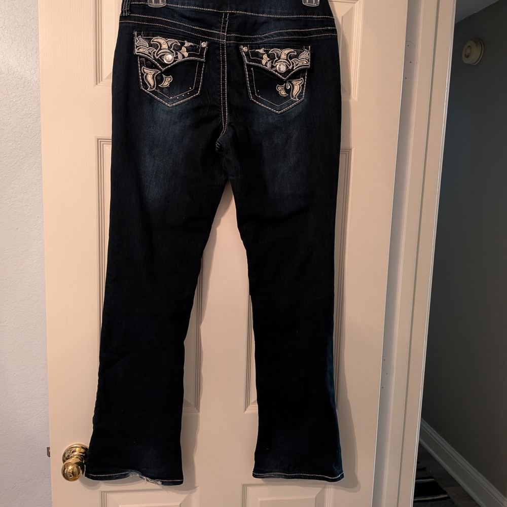 Earl Jeans Women's Dark Wash Skinny Jeans - Picture 6 of 7